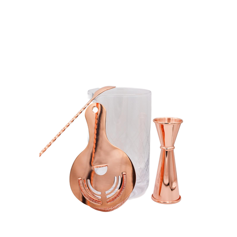 Copper Mixologist Barware Set