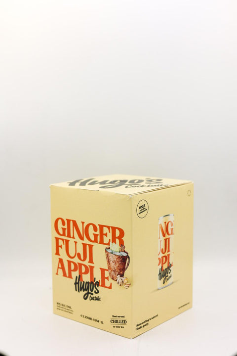 Hugo's Cocktails Ginger Fuji Apple 250ml 4-Pack