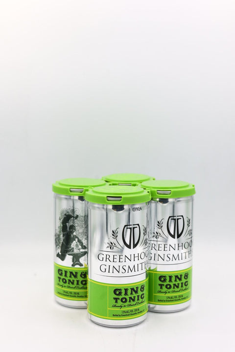 Greenhook Ginsmiths Gin & Tonic 200ml 4-Pack
