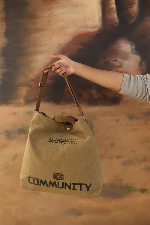 Community Tote Brown