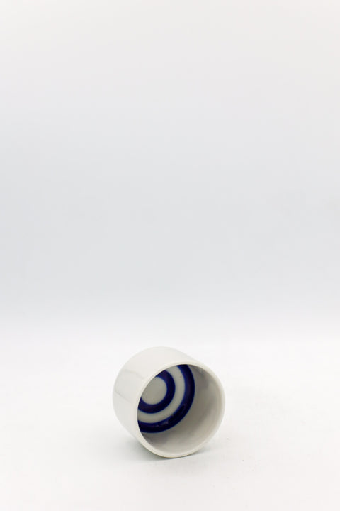 White Ceramic Sake Cup 1.7 oz (Janome)