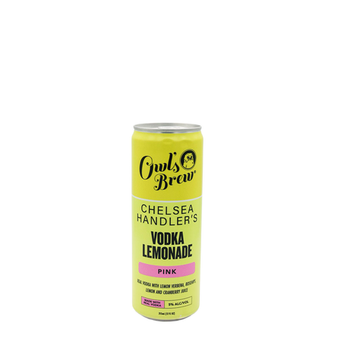 Owl's Brew Chelsea Handler's Vodka Pink Lemonade 355ml Can