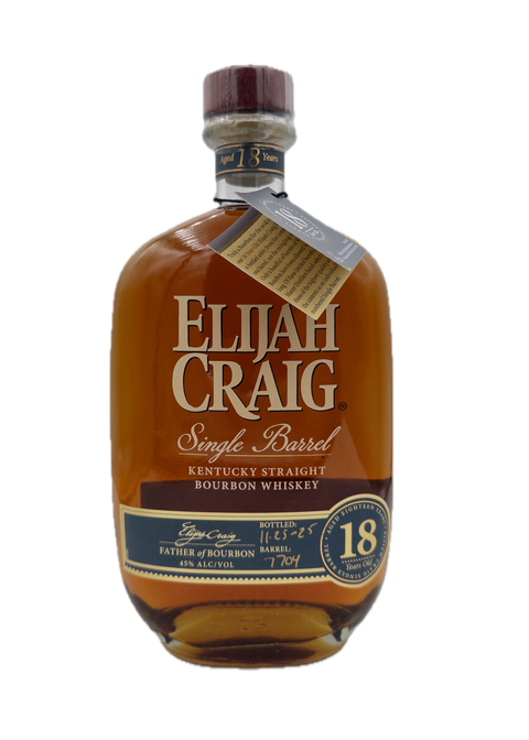 Elijah Craig 18 Year Single Barrel Bourbon 750mL