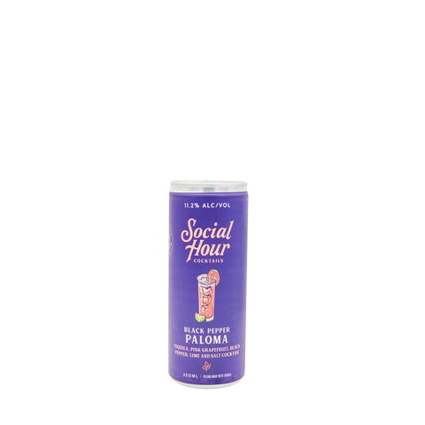 Social Hour Cocktails Pink Peppercorn Paloma Single Can 250ml