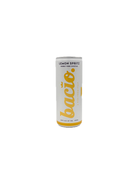 Bacio Lemon Spritz Bubbly Wine Cocktail Can Single
