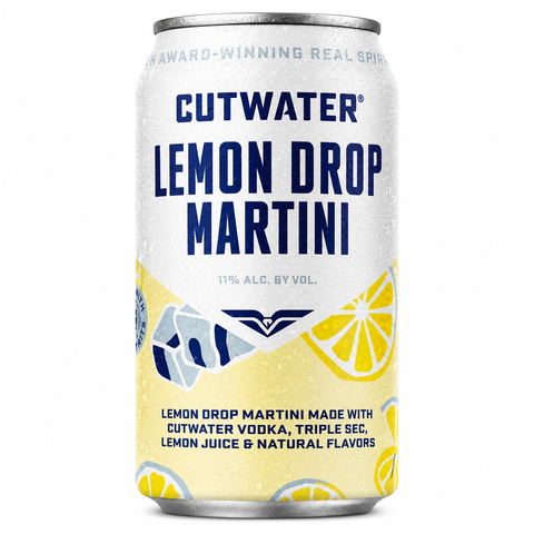 Cutwater Lemon Drop Martini 12oz Can 24 Pack