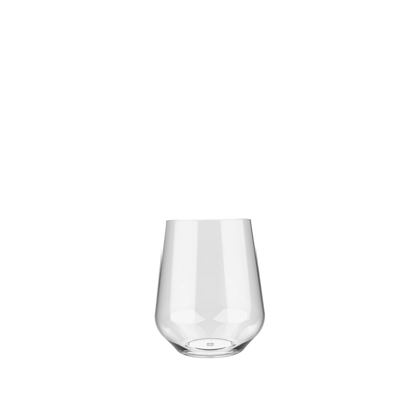 Italesse Air Beach Party Stemless Glass reusable plastic stemless wine glass for outdoor entertaining