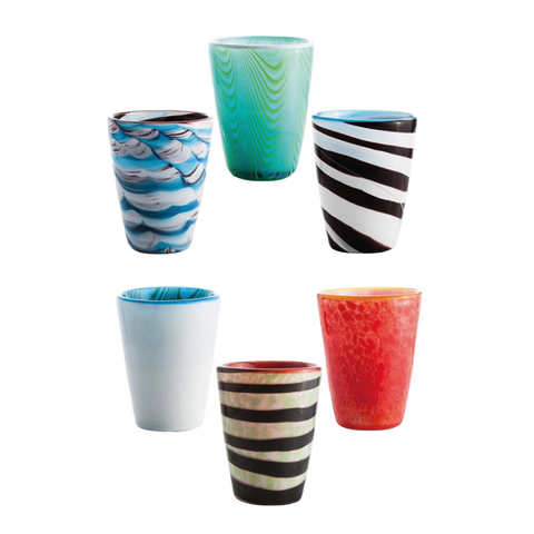 Italesse Mares Murano Tumbler Excellence Hand Blown (6 Pack)