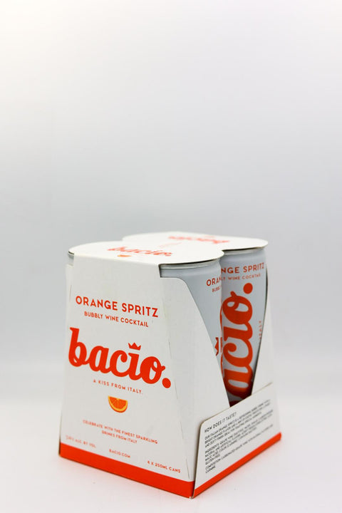 Bacio Orange Spritz Bubbly Wine Cocktail Can 4 Pack