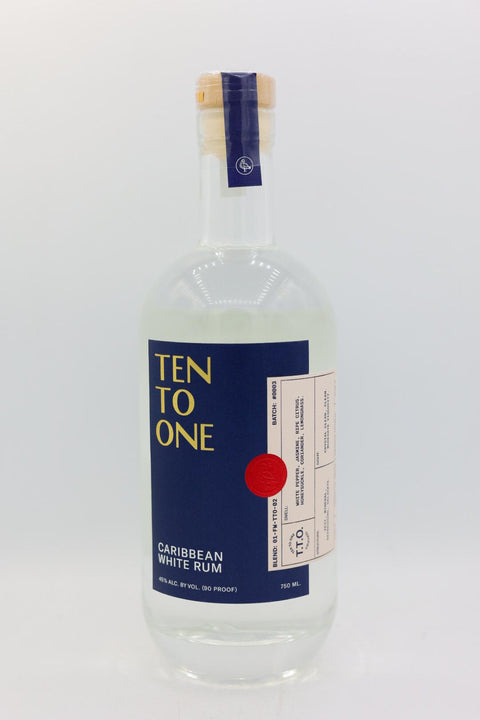 Ten To One Caribbean White Rum 750ml