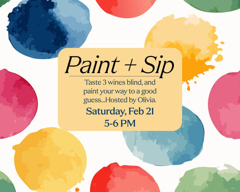 Paint + Sip: A Blind Tasting