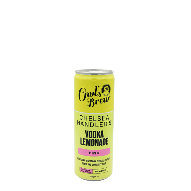 Owl's Brew Chelsea Handler's Vodka Pink Lemonade 355ml Can – Community ...