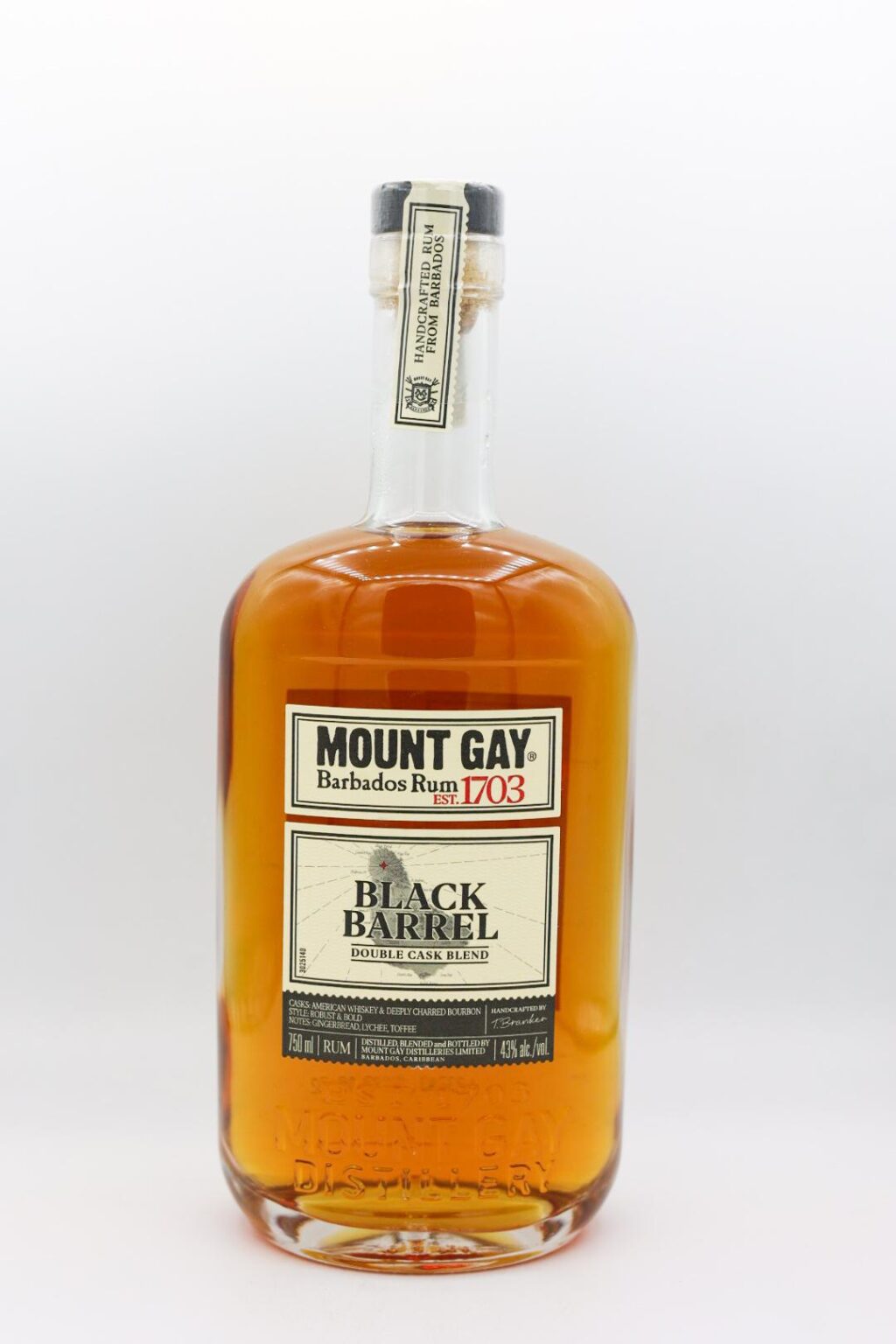 Mount Gay Black Barrel Double Cask Blend Barbados Rum 750ml