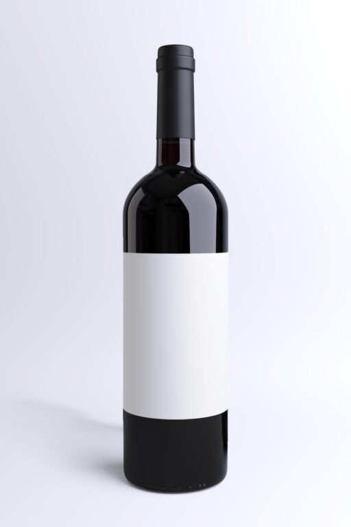 Blank Wine Bottle for Demo