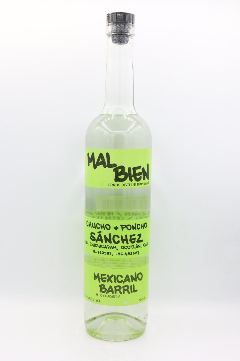 Mal Bien Chucho + Poncho Sanchez Mexicano-Barril Mezcal 750ml