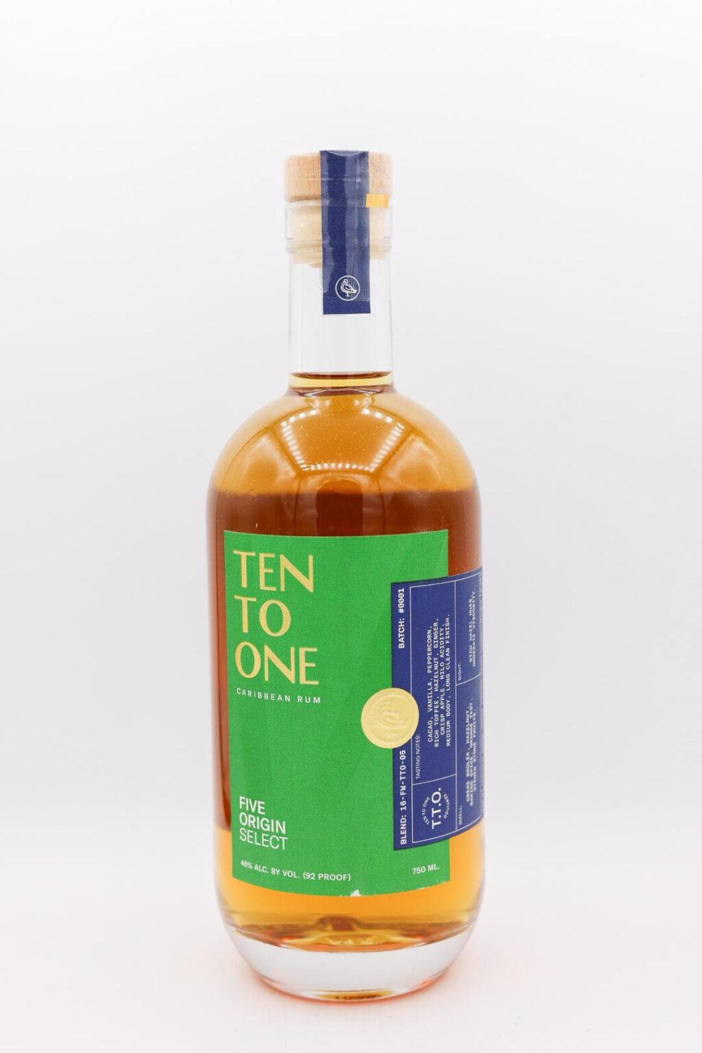 Ten To One Five Origin Select Caribbean Rum 750ml