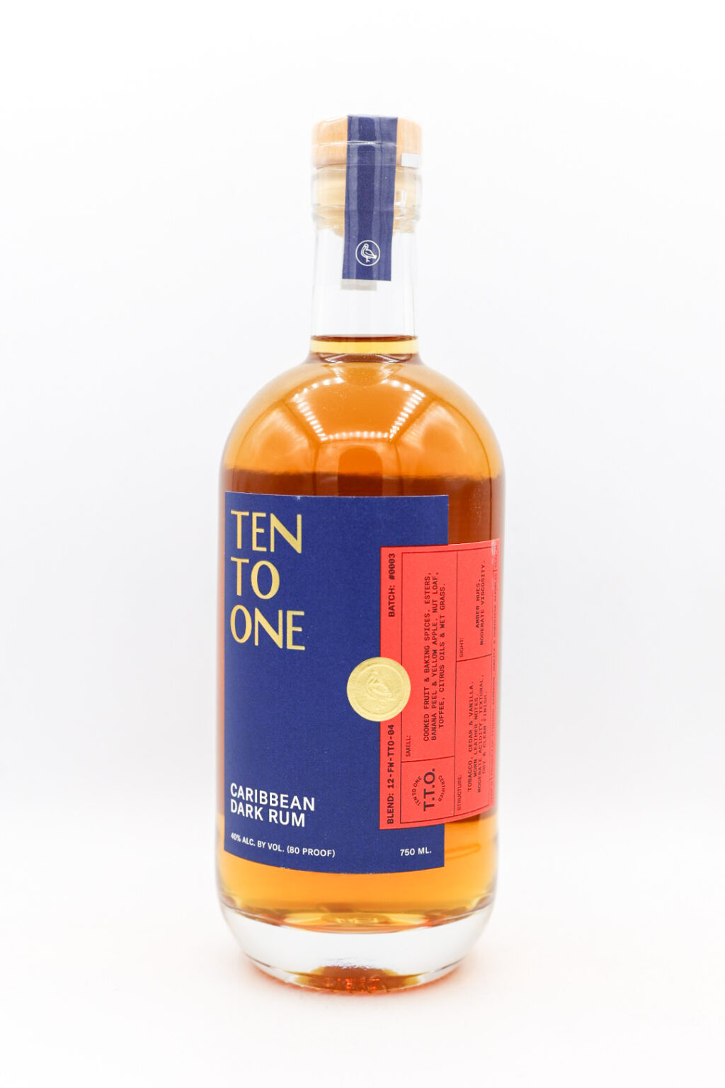 Ten To One Caribbean Dark Rum 750ml