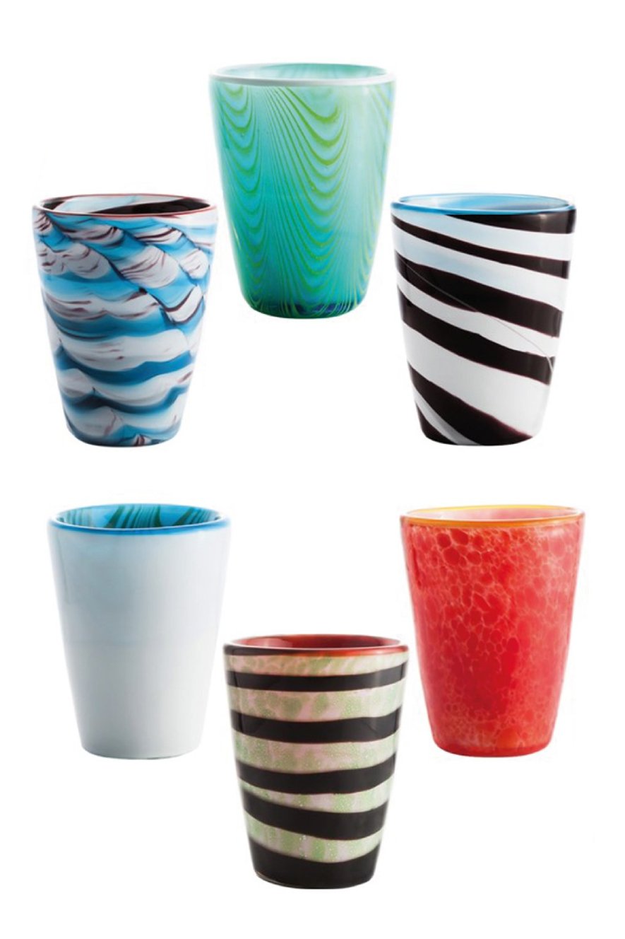 Italesse Mares Murano Tumbler Excellence Hand Blown (6 Pack)