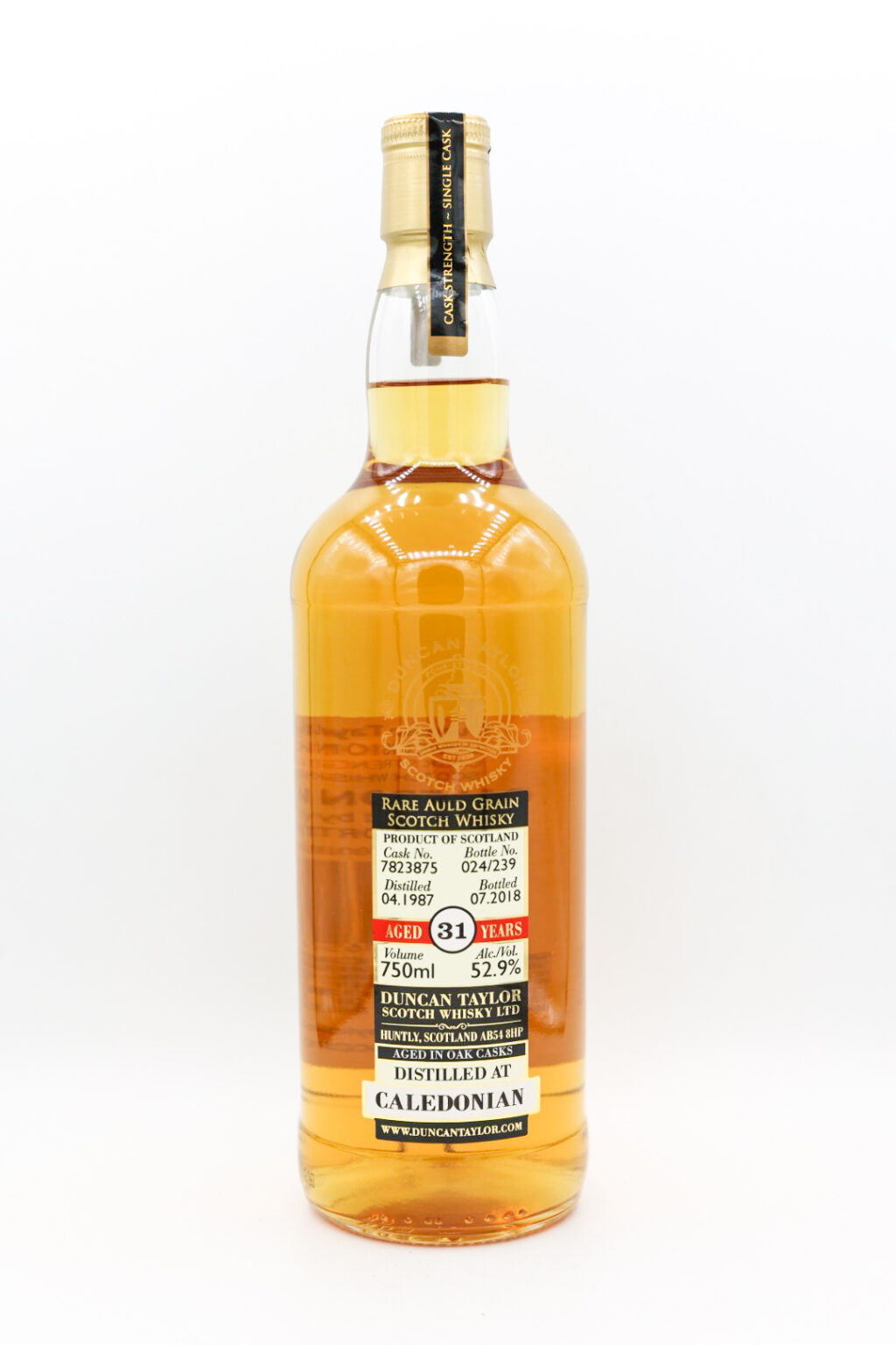 Duncan Taylor Rare Auld Grain Caledonian 31 Year Old Single Grain Scotch Whisky