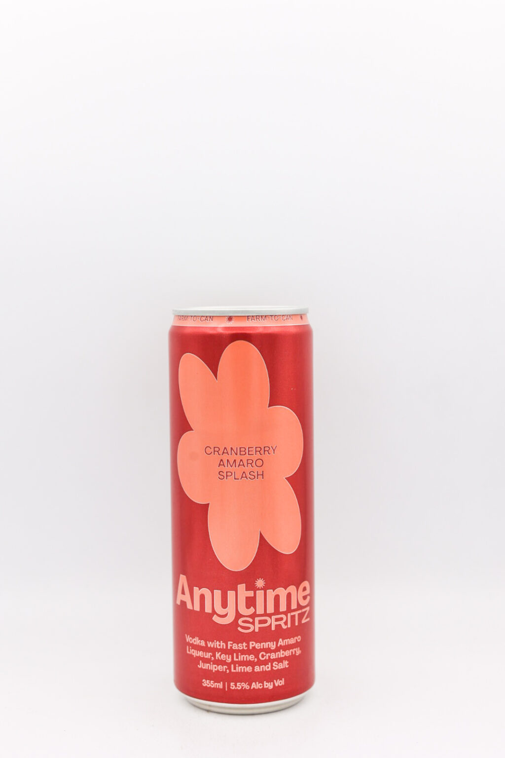 Anytime Spritz Cranberry Amaro Splash 355ml Can