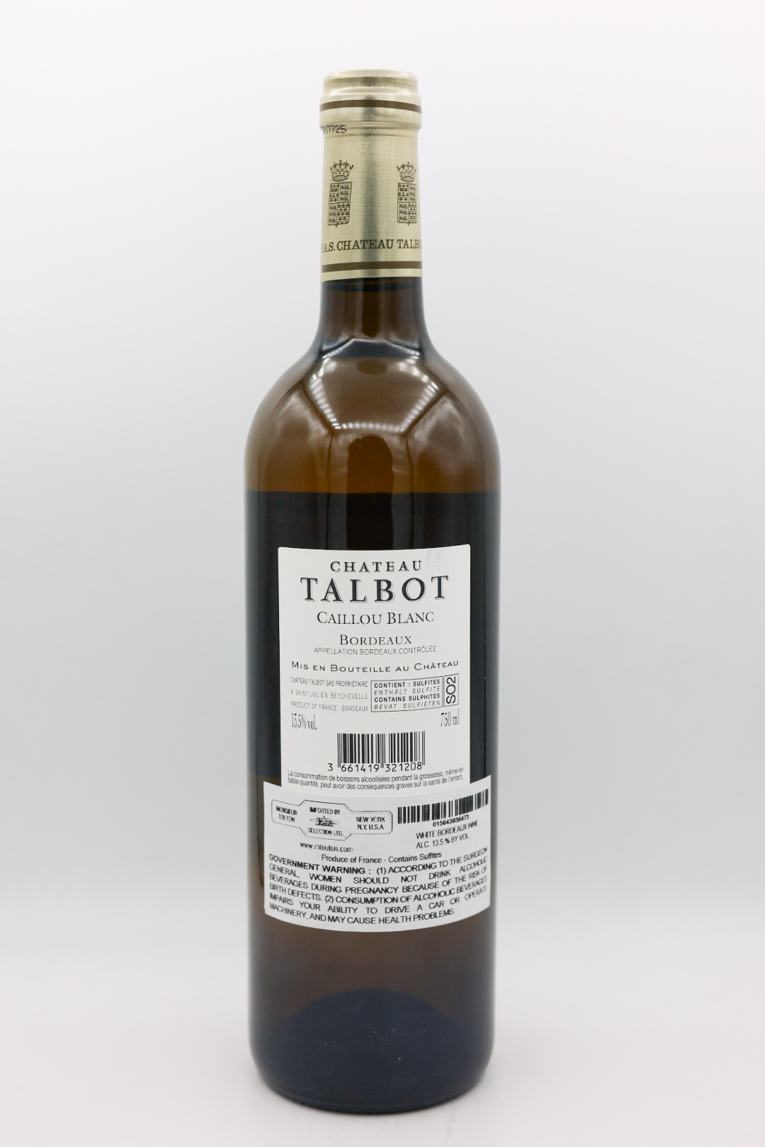 Chateau Talbot Caillou Bordeaux Blanc 2019