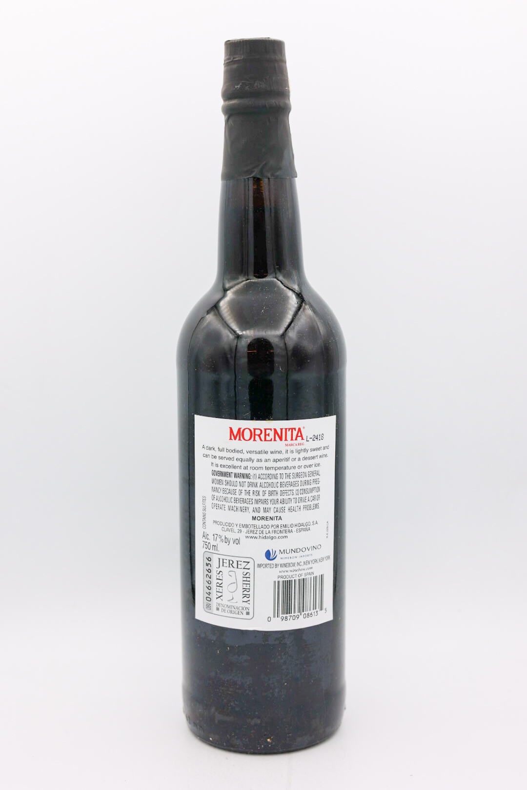 Hidalgo Morenita Cream Sherry 750ml
