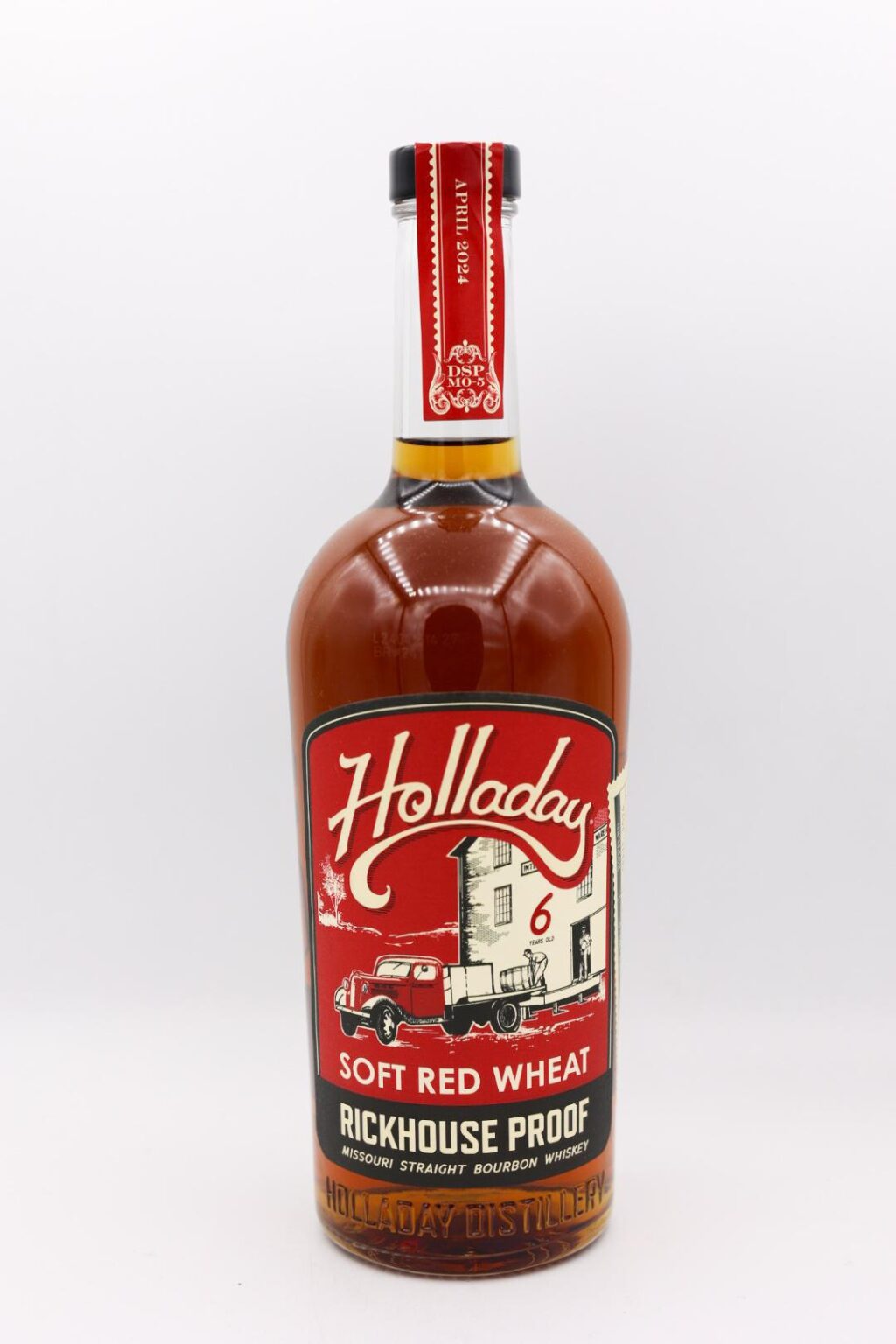 Holladay Soft Red Wheat Rickhouse Proof Missouri Straight Bourbon Whiskey 750ml