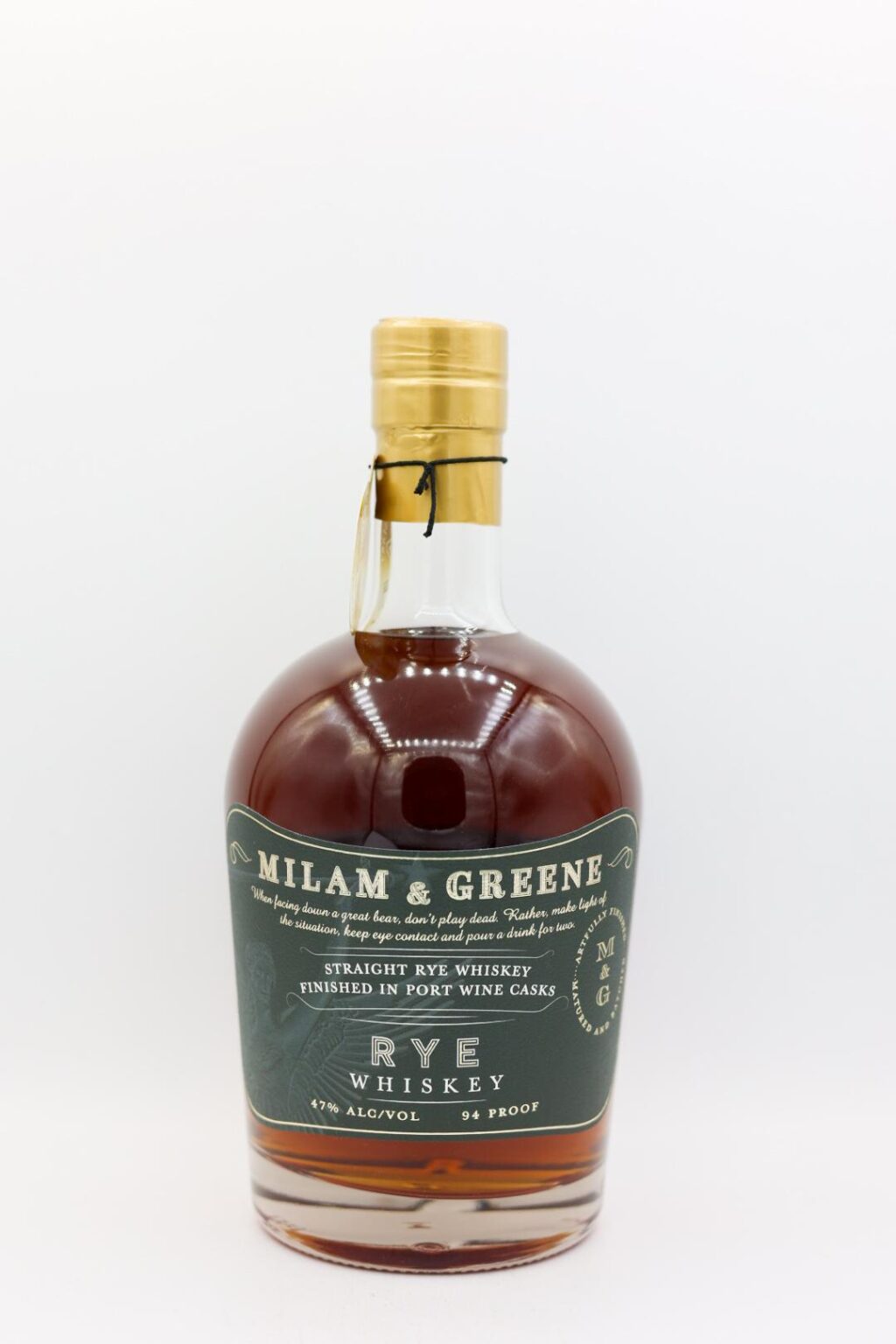 Milam & Greene Triple Straight Rye Whiskey Port Finish 750ml