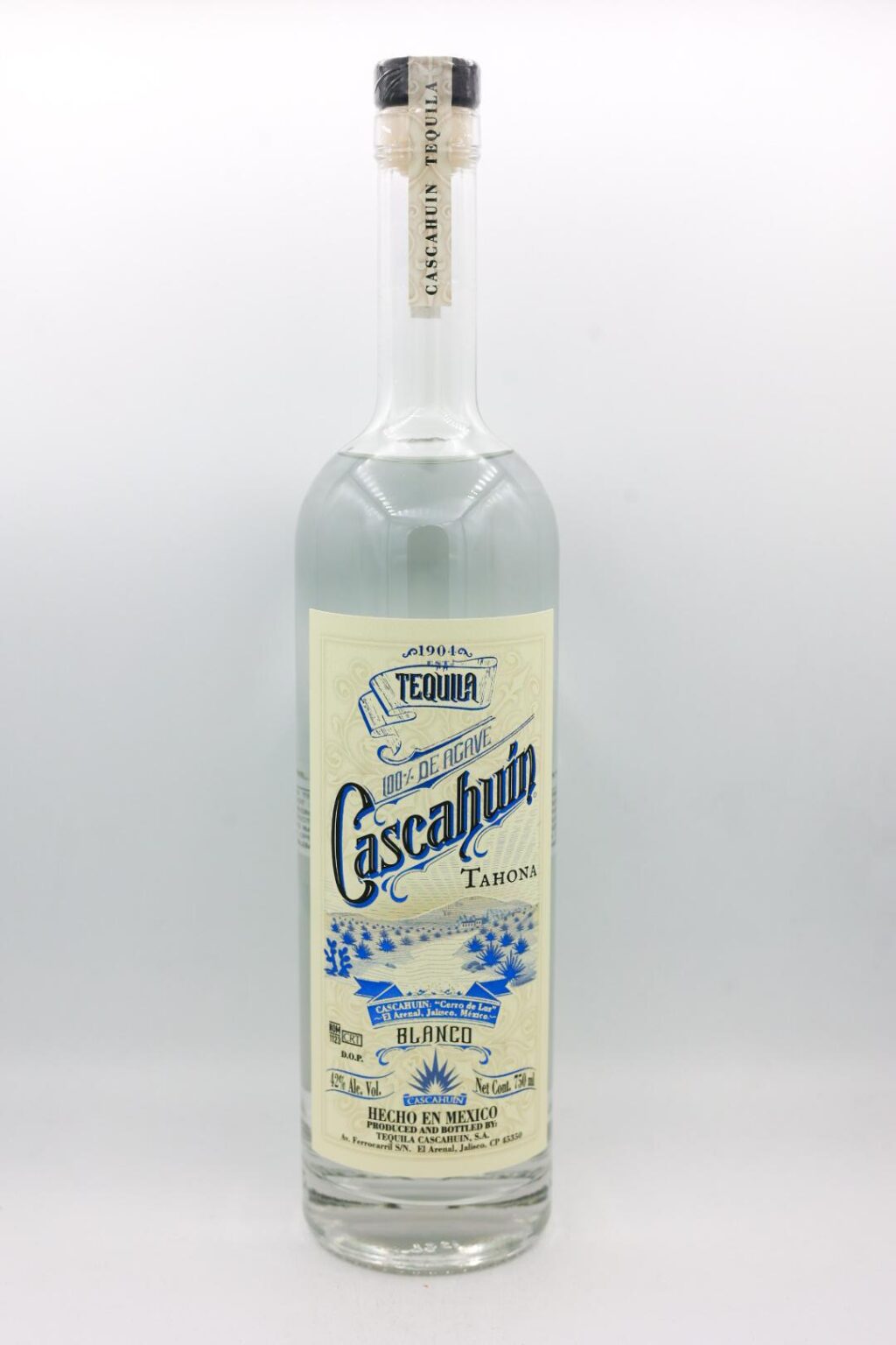 Cascahuin Tahona Tequila Blanco 750ml